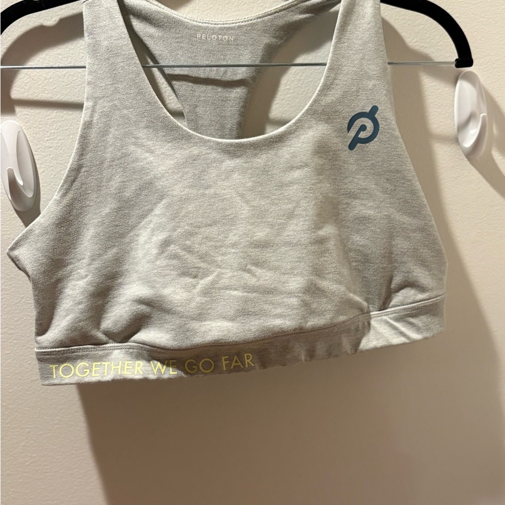 Peloton Light Gray Athletic Sports Bra